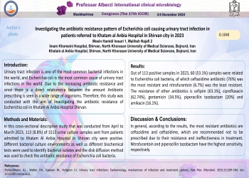 Investigating the antibiotic resistance pattern of Escherichia coli causing urinary tract infection in patients referred to Khatam al Anbia Hospital in Shirvan city in 2023