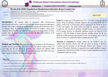 The role of the COVID-19 pandemic on Mycobacterium tuberculosis disease in western Iran