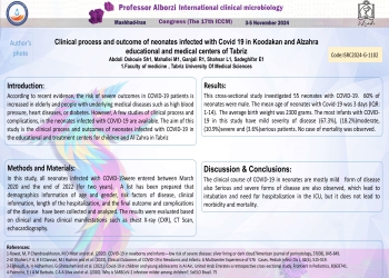 Clinical process and outcome of neonates infected with Covid 19 in Koodakan and Alzahra educational and medical centers of Tabriz