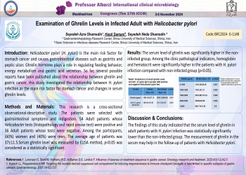 Examination of Ghrelin Levels in Infected Adult with Helicobacter pyloris