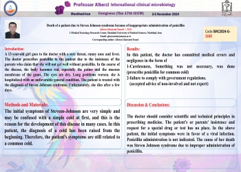 Death of a patient due to Steven Johnson syndrome because of inappropriate administration of penicillin