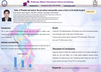  Index of Wounds and analyze the prevalence and possible causes of ulcer in Dr.sheikh hospital