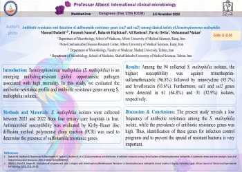 Antibiotic resistance and detection of sulfonamide resistance genes (sul1 and sul2) among clinical isolate of Stenotrophomonas maltophilia