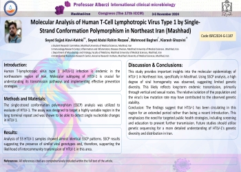 Molecular Analysis of Human T-Cell Lymphotropic Virus Type 1 by Single-Strand Conformation Polymorphism in Northeast Iran (Mashhad)