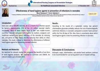 Effectiveness of hand hygiene agents to prevention of infections in neonates