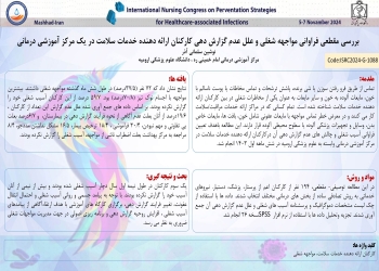 Cross-Sectional Study Of The Frequency Of Occupational Injuries  And The Causes Of  Non -Reporting Among In Educational Hospital In Urmia