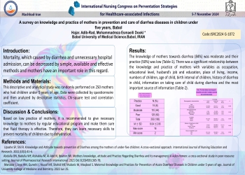 Knowledge and practice of mothers in prevention and care of diarrhea diseases in children under five years