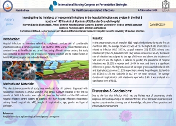 Investigating the incidence of nosocomial infections in the hospital infection care system in the first 6 months of 1403 in Amirul Mominin  Bandar Gnaveh Hospital.