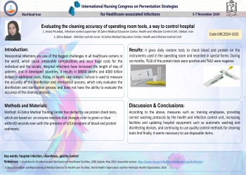 Evaluation of cleaning accuracy of operating room tools is a way to control hospital infections