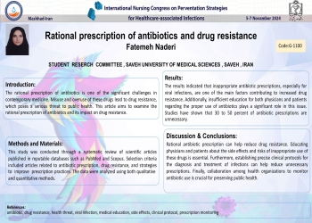 Rational prescription of antibiotics and drug resistance