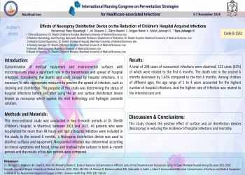 Effects of Nocospray Disinfection Device on the Reduction of Children’s Hospital Acquired Infections