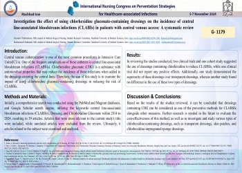 Investigating the effect of using chlorhexidine gluconate-containing dressings on the incidence of central line-associated bloodstream infections (CLABIs) in patients with central venous access