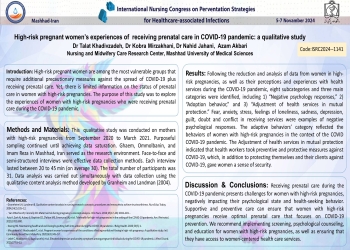 High-risk pregnant women’s experiences  of the receiving prenatal care in COVID-19  pandemic: a qualitative study