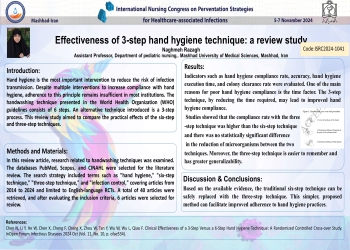 Effectiveness of 3-step hand hygiene technique: a review study