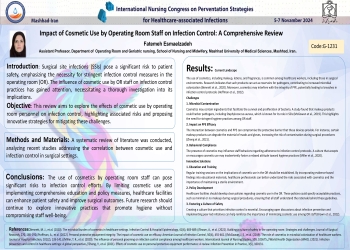 Impact of Cosmetic Use by Operating Room Staff on Infection Control: A Comprehensive Review